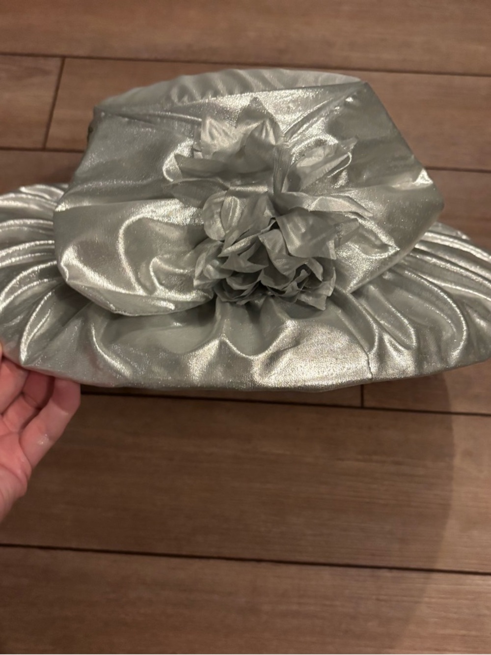 Elegant Silver Women's Kentucky Derby Fascinator